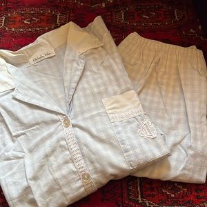 Vintage never been worn Dior Pj set